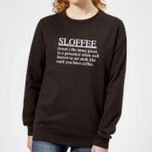 Sloffee Womens Sweatshirt - Black - 3XL - Black