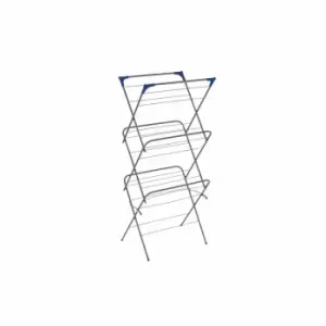 Oypla 3 Tier Indoor Folding Clothes Airer Laundry Hanger Dryer Rack