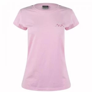 Kappa Tape T Shirt Ladies - Pink