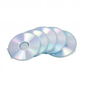 Fellowes Round Slimline CD Cases Clear Pack of 5 Ref 9834201 171778