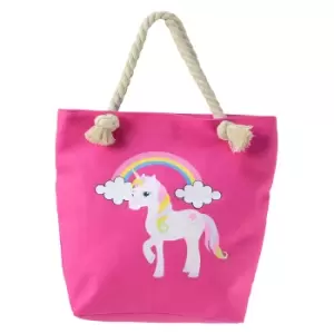 Little Rider Childrens/Kids Unicorn Tote Bag (One Size) (Pink)