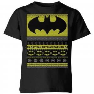 DC Comics Batman Kids Christmas T-Shirt in Black - 3-4 Years