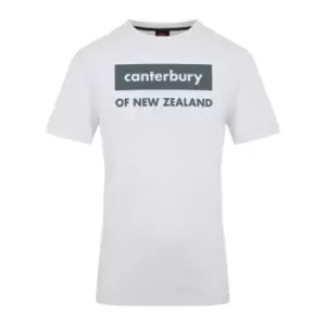 Canterbury Cotton Logo T-Shirt Mens - White