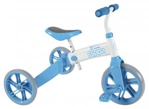 Yvelo Flippa Balance Bike Blue White