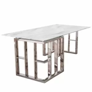 Native Home & Lifestyle Marble Glass Manhattan Coffee Table