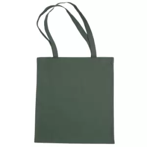 Jassz Bags "Beech" Cotton Large Handle Shopping Bag / Tote (One Size) (Military Green)