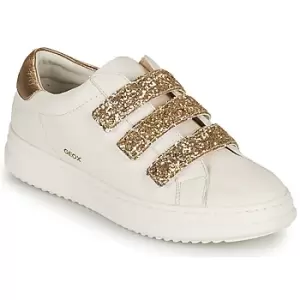 Geox D PONTOISE C womens Shoes Trainers in White