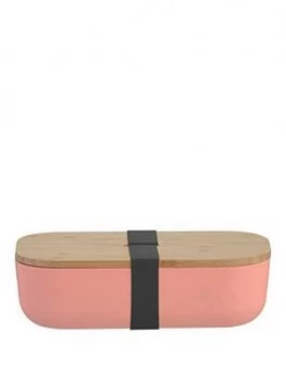 Typhoon Pure Decorative Bamboo Fibre Lunch Box With Lid And Built-In Strap