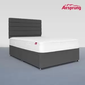 Airsprung King Size Hybrid Mattress With 2 Drawer Charcoal Divan