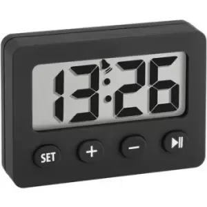 TFA Dostmann 60-2014-01 Quartz Alarm clock Black Alarm times 1