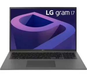 LG gram 17Z90Q 17" Laptop - Intel Core i5, 512GB SSD, Grey, Silver/Grey