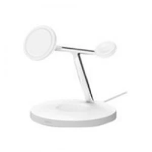 Belkin BOOST CHARGE PRO MagSafe 3-in-1 Wireless Charging Stand 15 Watt - White