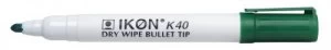 Value Dry Wipe Marker Bullet Tip Green (PK10)