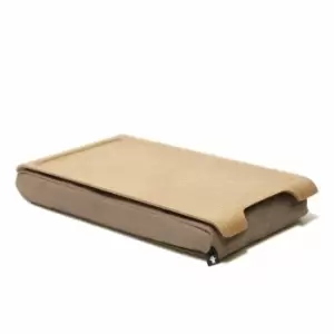 Bosign Laptray Mini Wooden Natural With Brown Cushion