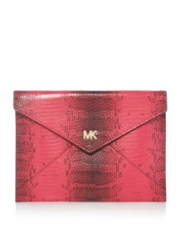 Michael Kors Barbara medium soft envelope clutch bag Pink