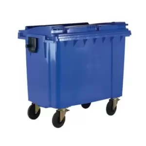 Slingsby 4 Wheelie Bin without Lockable Lid - 660L - Blue