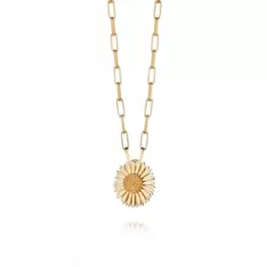 Michaelmas Daisy 18ct Gold Plated Necklace N6122_GP