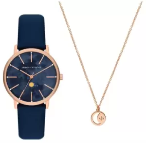 Armani Exchange AX7149SET Womens Gift Set (36mm) Blue Watch