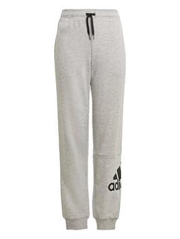 adidas Boys Junior B Bl FT Cuffed Pant - Grey/Black, Grey/Black, Size 5-6 Years