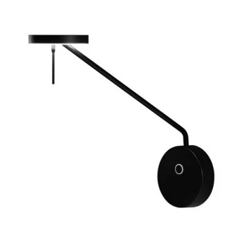 Leds-c4 Grok Lighting - GROK Invisible Reader Large Wall Lamp Reader Arm Light Long LED Warm-White 2700K Black