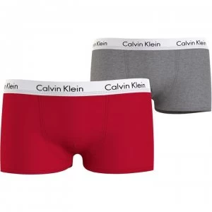Calvin Klein Calvin 2 Pack Trunks - Red/Grey 0WE