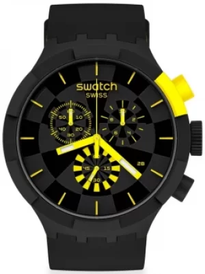 Swatch Big Bold Checkpoint Yellow Watch SB02B403