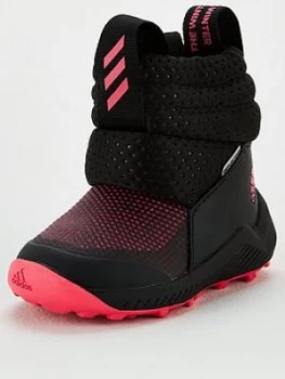 Adidas Younger Kids Rapidasnow Snow Boots - Black/Pink