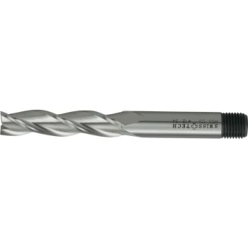 16.00MM HSS-Co 8% 3 Flute Threaded Shank Long Series Slot Drills - Unc - Swisstech