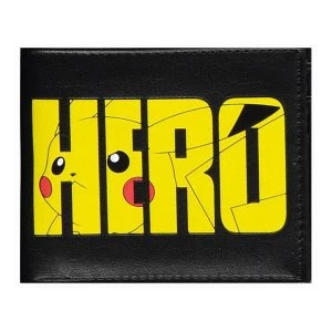 POKEMON Pikachu Olympics Hero Bi-fold Wallet - Black