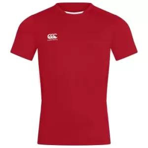 Canterbury Unisex Adult Club Dry T-Shirt (XXL) (Red)