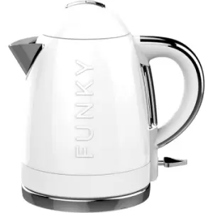 The Funky Appliance Company 1.7 Litre Funky White Kettle UK Plug