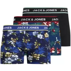 Jack and Jones 3 Pack Floral Boxers Junior - Multi