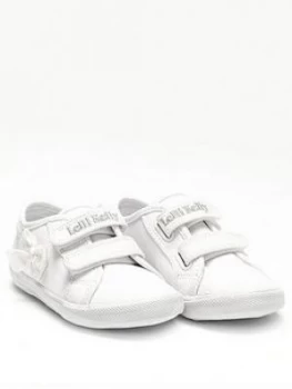 Lelli Kelly Girls Lily Trainers, White, Size 9 Younger