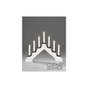 Christmas 40cm x 28cm Static Indoor white Wood candle arch / candlelier/ bridge