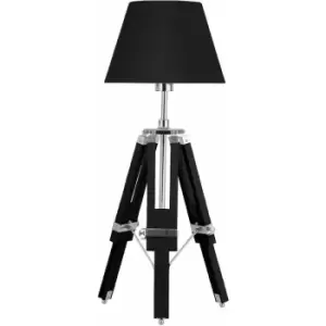 Jasper Black Feature Tripod Base Lamp - Premier Housewares