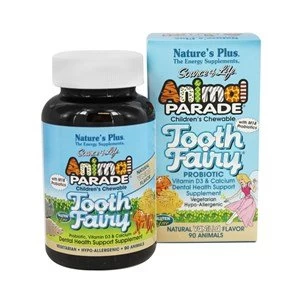 Natures Plus Animal Parade Tooth Fairy Childrens Chewable Vanilla Flavour 90 Tabs