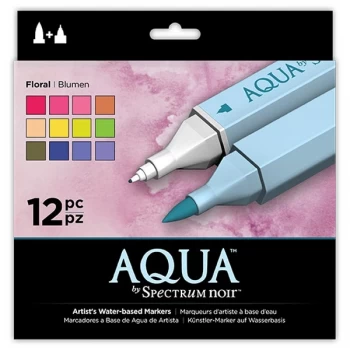 Spectrum Noir Aqua Marker Pen Set Floral Set of 12