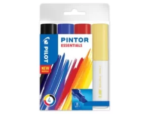 Pilot Pintor Broad Chisel Tip Paint Marker 8mm Assorted Colours (Pack