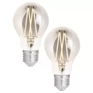 4lite WiZ Connected LED SMART E27 Filament Light Bulbs - Smoky - Pack of 2