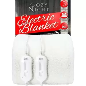 Cozy Night Double Fleece Electric Blanket 192 x 140cm - wilko