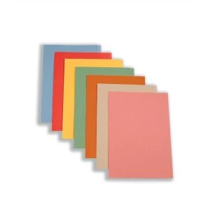 5 Star Foolscap Square Cut Folder Recycled Pre-punched 180gsm Blue Pack of 100