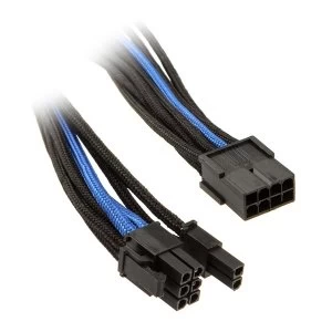 Silverstone PCI 8-Pin to 6 +2- pin PCIe Cable 25cm - Black / Blue