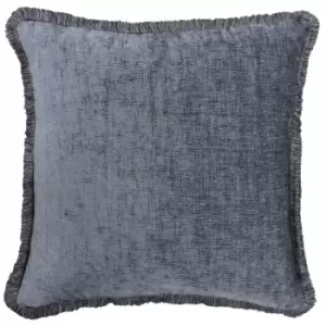 Astbury Chenille Fringed Cushion Graphite / 50 x 50cm / Cover Only