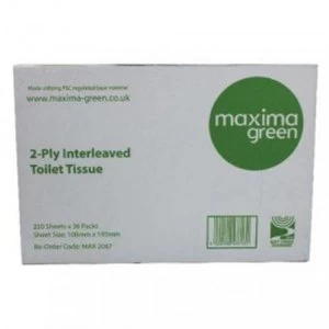 Maxima Toilet Tissue 2Ply 250Sheet (Pack 36)