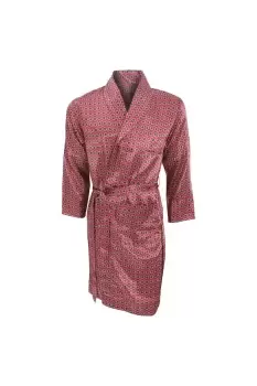 Lightweight Traditional Patterned Satin Robe/Dressing Gown