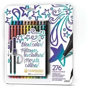 Chameleon Fineliner Pen Set Bold Colors Set of 24