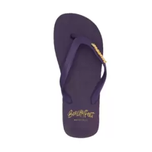 BeachyFeet Mens Azul Marino Flip Flops (9 UK-10 UK) (Purple)
