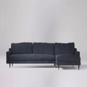Swoon Reiti House Weave Corner Sofa - Right Hand Side - Corner Sofa - Navy