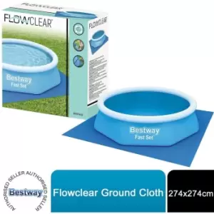 Bestway - Flowclear Pool Floor Protector Square Ground Sheet 274x274 cm, Blue