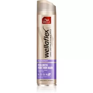 Wella Wellaflex Fullness For Thin Hair Extra Strong Fixating Hairspray For Flexibility And Volume 250ml